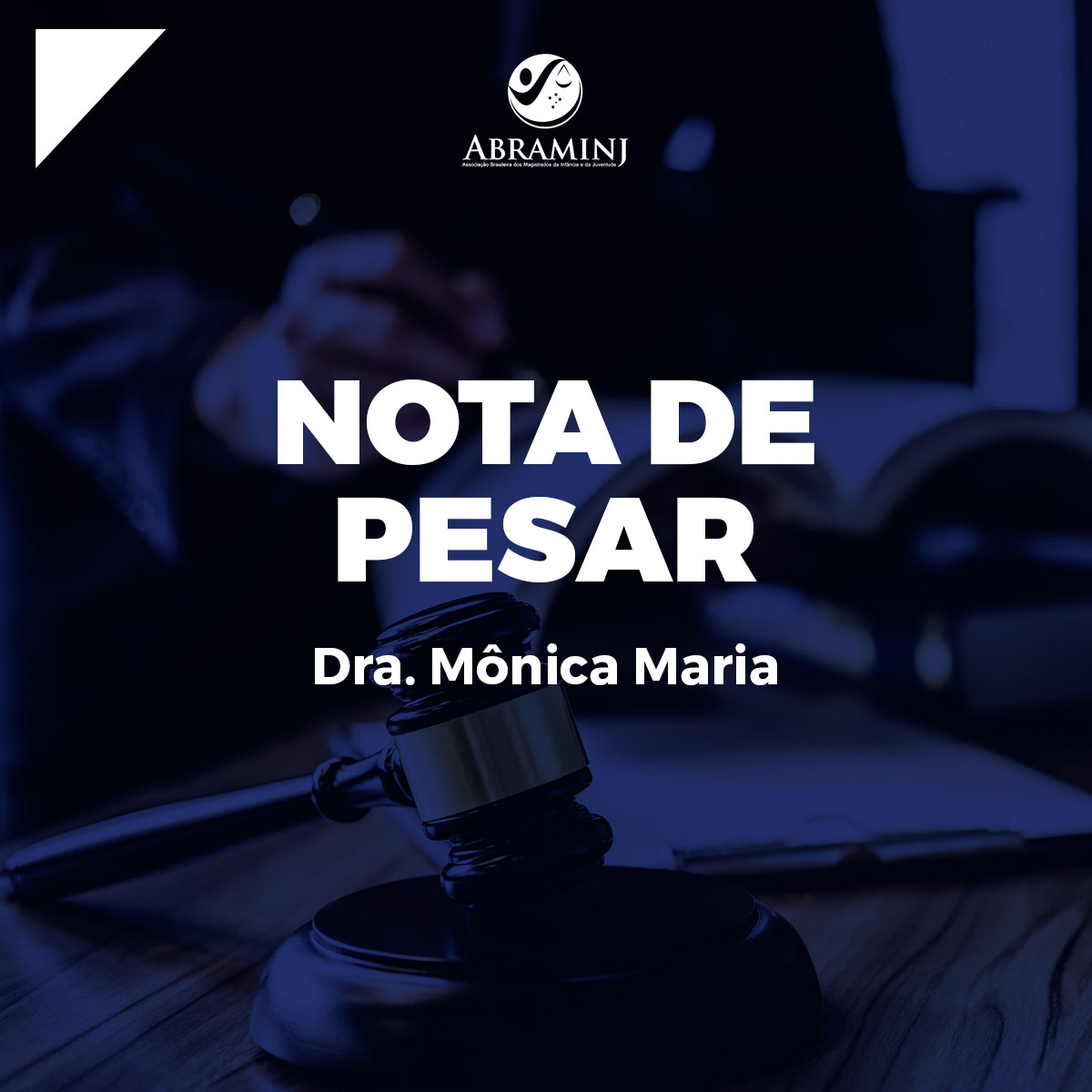 Nota de Pesar – juíza Mônica Maria Andrade Figueiredo de Oliveira