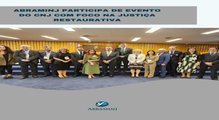 Juiz Haroldo Rigo, diretor tesoureiro da Abraminj, participa desde ontem (27) do seminário “A Arte de Conviver – Justiça Restaurativa nas Instituições”